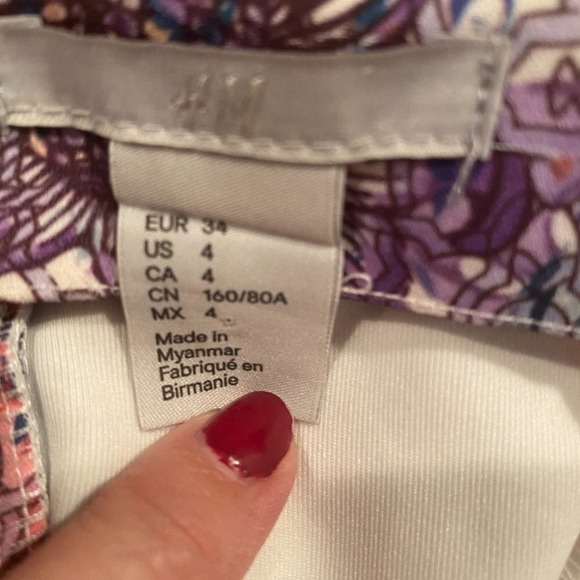 Ladies H&M Sleeveless Multi-Color Dress Size 4 - Picture 4 of 5